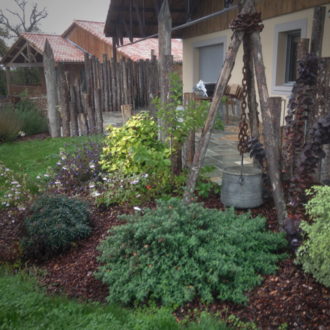 Mille et Un Paysages : dallage terrasse près de Cholet, Beaupréau-en-Mauges & Les Herbiers